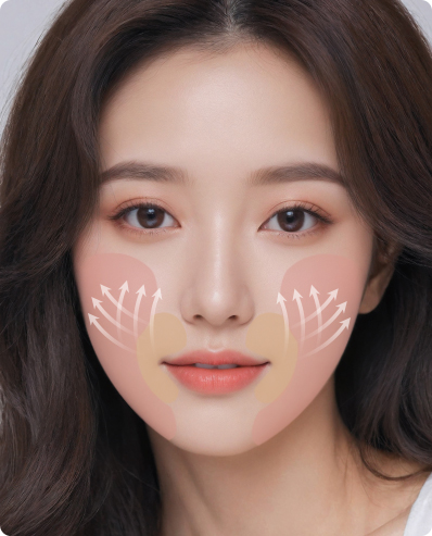 1단계 – 처진 얼굴 집중